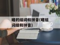 睹的组词和拼音(睹组词组和拼音)