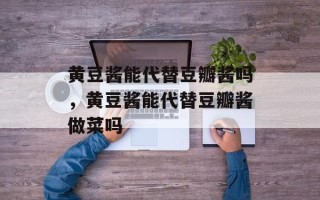黄豆酱能代替豆瓣酱吗，黄豆酱能代替豆瓣酱做菜吗