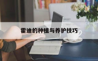 霍迪的种植与养护技巧