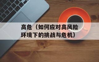 高危（如何应对高风险环境下的挑战与危机）
