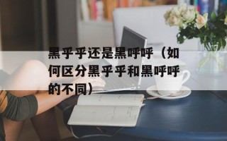 黑乎乎还是黑呼呼（如何区分黑乎乎和黑呼呼的不同）
