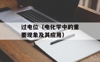 过电位（电化学中的重要现象及其应用）