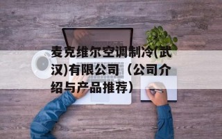 麦克维尔空调制冷(武汉)有限公司（公司介绍与产品推荐）