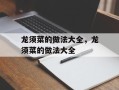 龙须菜的做法大全，龙须菜的做法大全