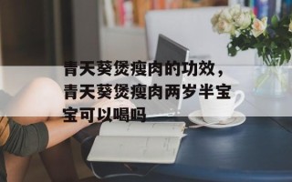 青天葵煲瘦肉的功效，青天葵煲瘦肉两岁半宝宝可以喝吗