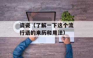 资瓷（了解一下这个流行语的来历和用法）