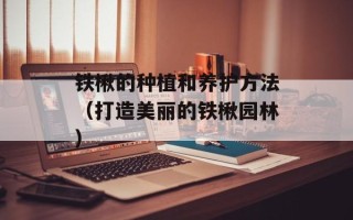 铁楸的种植和养护方法（打造美丽的铁楸园林）