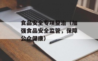 食品安全专项整治（加强食品安全监管，保障公众健康）