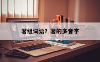著组词语？著的多音字