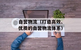 自营物流（打造高效、优质的自营物流体系）