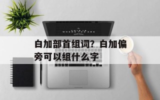 白加部首组词？白加偏旁可以组什么字