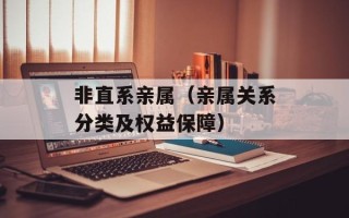 非直系亲属（亲属关系分类及权益保障）