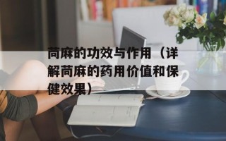 苘麻的功效与作用（详解苘麻的药用价值和保健效果）