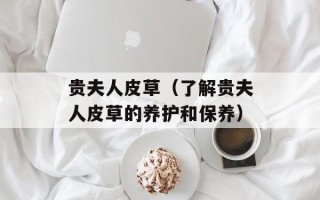 贵夫人皮草（了解贵夫人皮草的养护和保养）