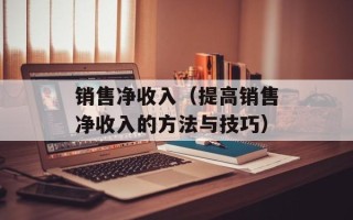 销售净收入（提高销售净收入的方法与技巧）