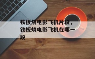 铁板烧电影飞机片段，铁板烧电影飞机在哪一段