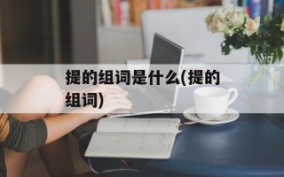提的组词是什么(提的组词)