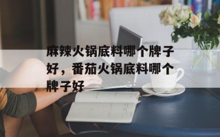 麻辣火锅底料哪个牌子好，番茄火锅底料哪个牌子好