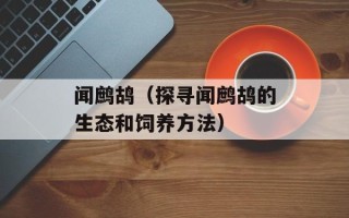 闻鹧鸪（探寻闻鹧鸪的生态和饲养方法）