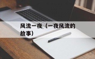 风流一夜（一夜风流的故事）