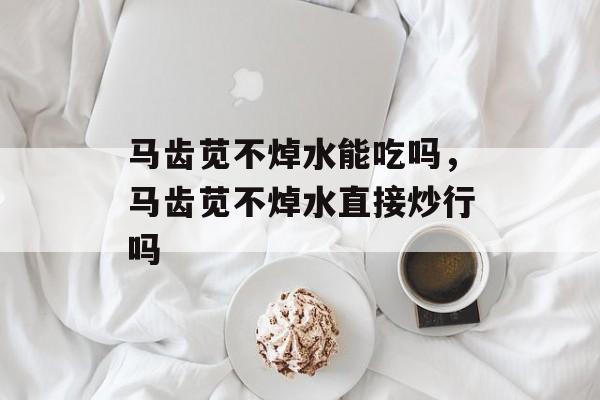 马齿苋不焯水能吃吗，马齿苋不焯水直接炒行吗-第1张图片-